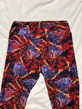 LuLaRoe TC Leggings Purple Leopard Animal Print